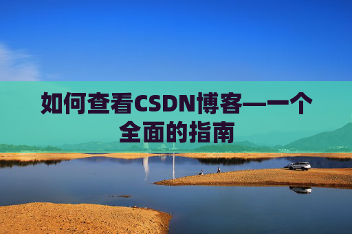 如何查看CSDN博客—一个全面的指南